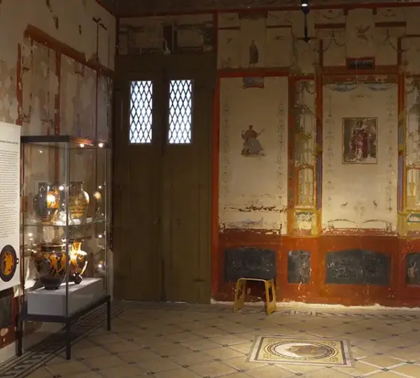 Ausstellungsstücke im Pompejanum Aschaffenburg