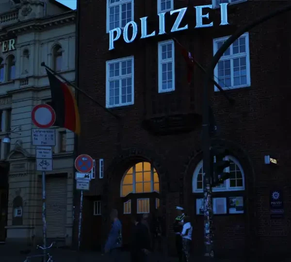 Berühmte Davidwache an der Reeperbahn