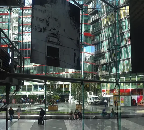 Blick vom Aufzug des Centers am Potsdamer Platz