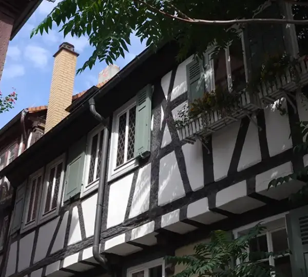 Denkmalgeschütztes Gebäude in der Metzgergasse Aschaffenburg