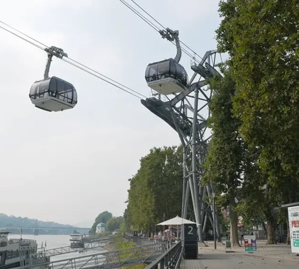 Gondeln der Seilbahn Koblenz