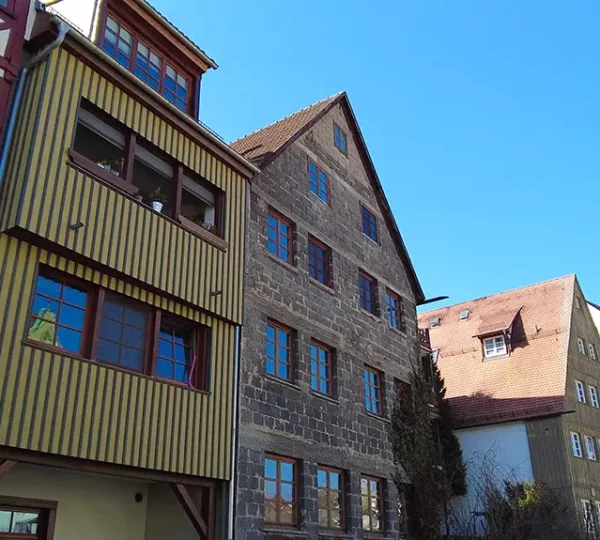 Hausfassaden im Ulmer Fischer- und Gerberviertel