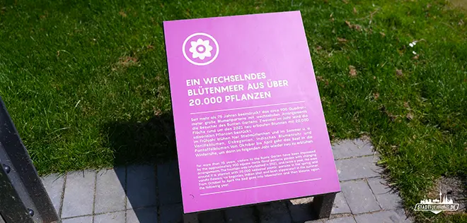 Infotafel im Bunten Garten Mönchengladbach
