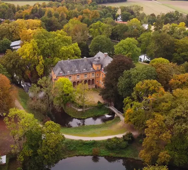 Luftaufnahme vom Schloss Rheydt