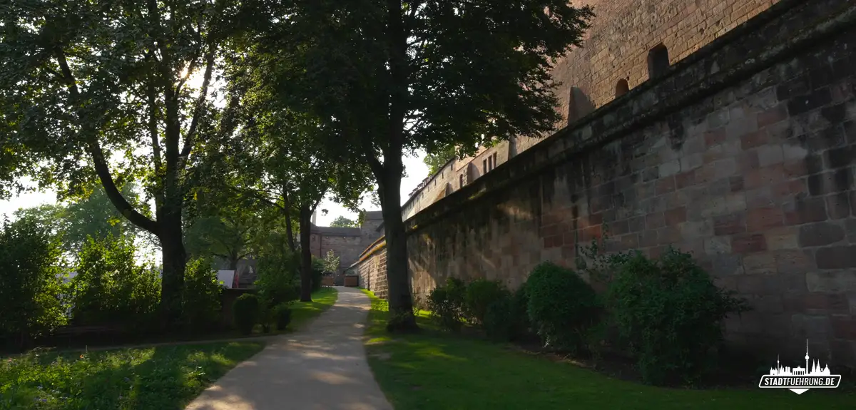 Mauerabschnitt der Nürnberger Kaiserburg