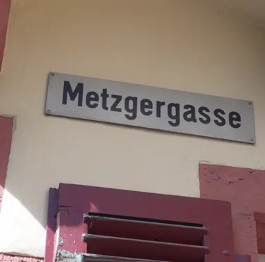 Metzgergasse und Kleine Metzgergasse in Aschaffenburg