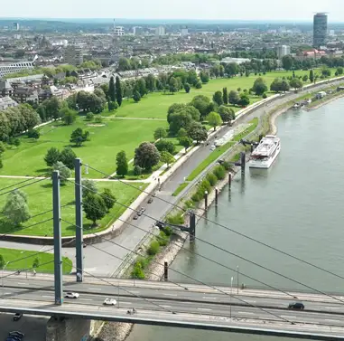 Rheinpark Golzheim in Düsseldorf