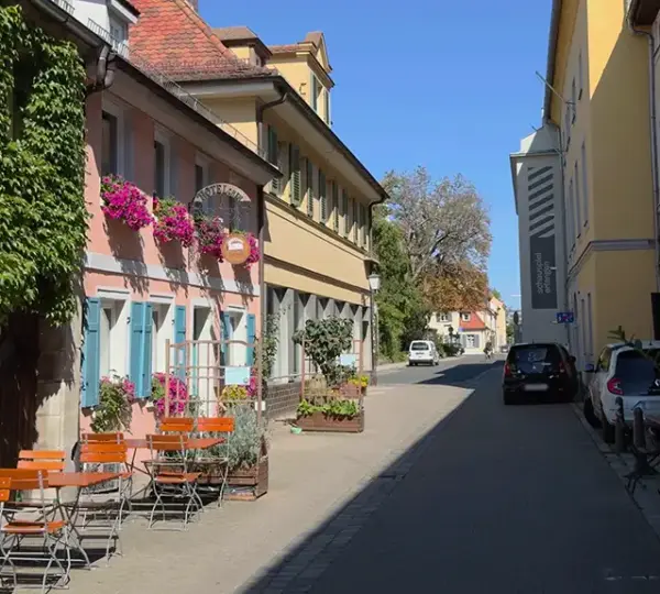 Ruhige Gasse in der Erlanger Altstadt