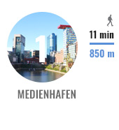 Bild vom Medienhafen Düsseldorf