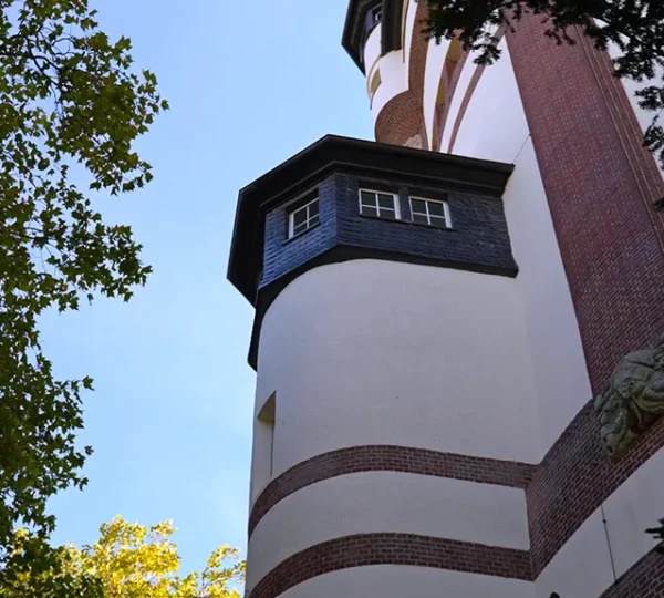 Treppenturm vom Neuen Wasserturm in Mönchengladbach