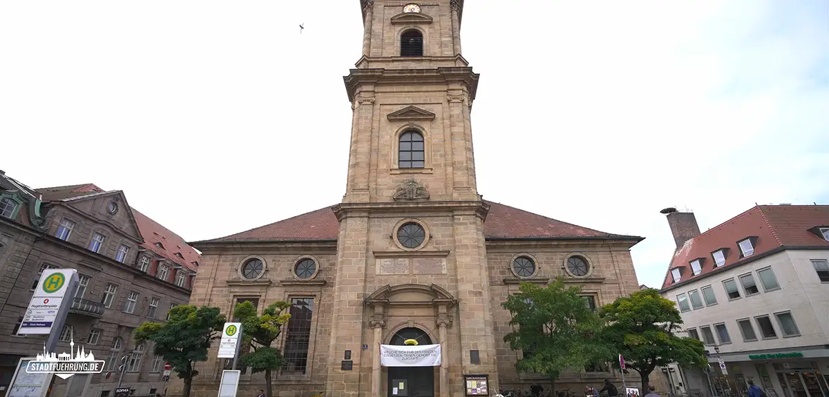 Turm der Hugenottenkirche Erlangen